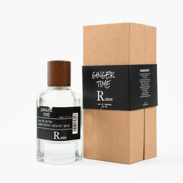 RABDAN Ginger Time 50ML EDP is a minimalist luxury fragrance for men and women, combining fresh, zesty ginger with the smooth, woody essence of Iso E Super. A unique addition to the world of UAE perfumes.