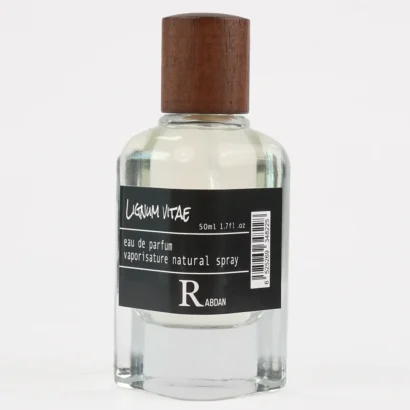 RABDAN Lignum Vitae 50ML EDP is a modern, woody luxury fragrance for men, featuring the smoky richness of guaiac wood paired with the clean aroma of Iso E Super. A highly sought-after UAE perfume for its bold simplicity.