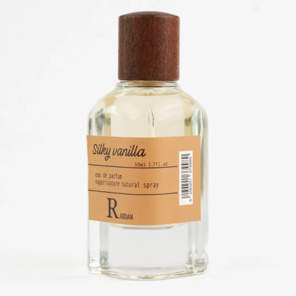 RABDAN Silky Vanilla 50ML EDP is a soft, indulgent fragrance for women, blending coconut powder and heliotrope with creamy Madagascar vanilla and a warm base of white musk and palo santo. A luxurious UAE perfume for those who adore sweetness.