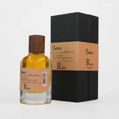 RABDAN Stasera 50ML EDP is a bold and luxurious fragrance for men and women, combining Turkish rose and saffron with a rich heart of Indian oud, and a warm base of amber, incense, and sandalwood. A standout among UAE perfumes for its exotic allure.