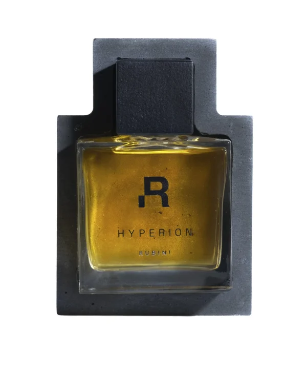 Rubini Hyperion Extrait de Parfum – unisex spicy fragrance inspired by cosmic exploration with saffron, incense, and vetiver