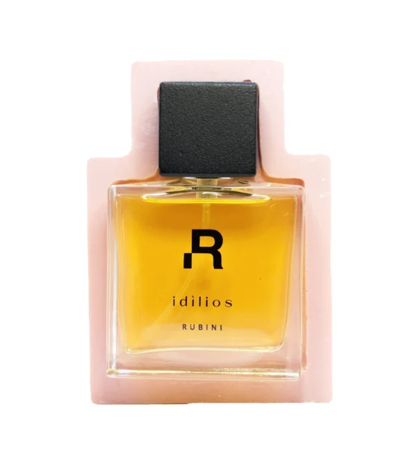Rubini Idìlios Extrait de Parfum – unisex fruity fragrance with peach, vanilla, and musk for serene balance