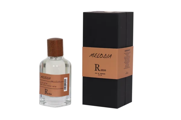 Rabdan Melodia 50ml EDP – luxury citrus-spicy perfume with grapefruit, bergamot, and ginger by Rabdan Perfumes.