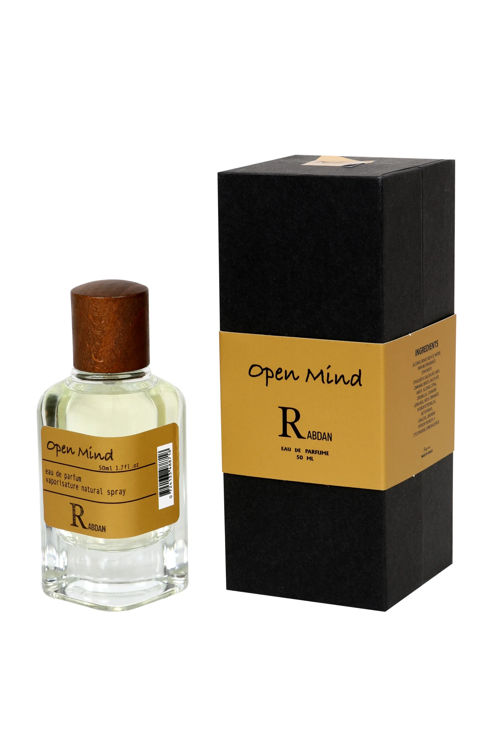 Rabdan Open Mind EDP 50ml luxury perfume packaging