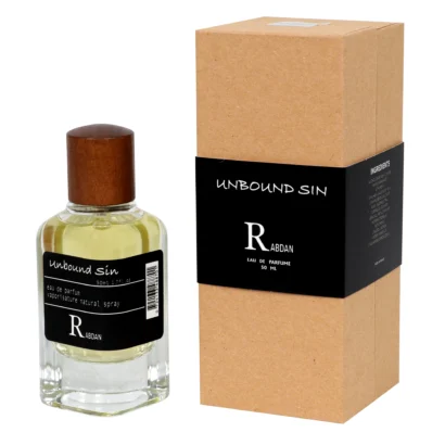 Rabdan Unbound Sin EDP 50ml luxury perfume packaging