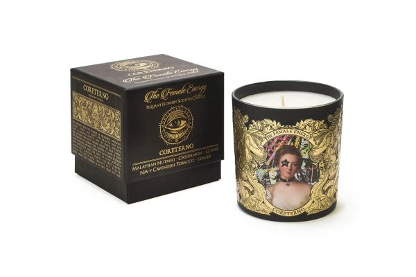 Coreterno The Female Energy black glass candle