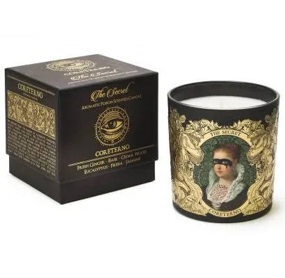 Coreterno The Secret aromatic candle black glass