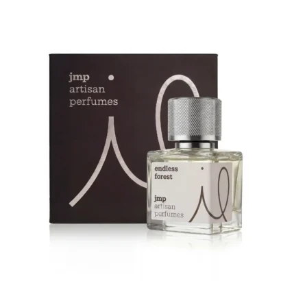 JMP Endless Forest 30ml perfume bottle beside its original box